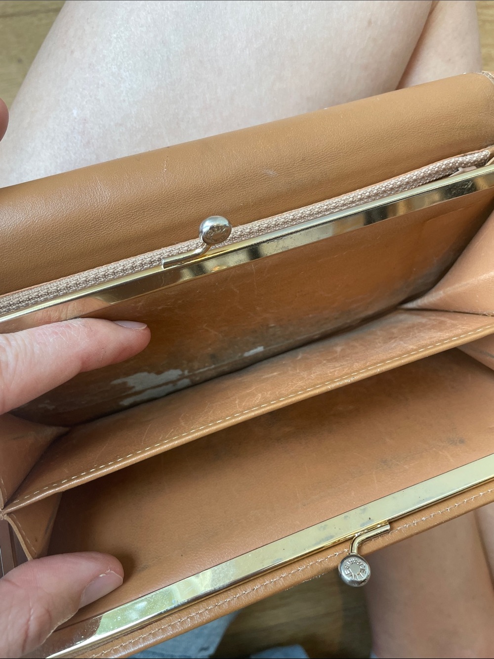 Celine Brown and Tan Triomphe Continental Wallet - Picture 15 of 16